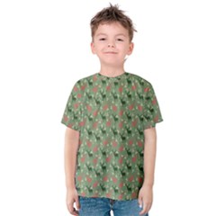 Deer Retro Pattern Kids  Cotton Tee