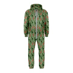 Deer Retro Pattern Hooded Jumpsuit (kids)