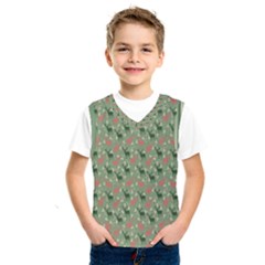 Deer Retro Pattern Kids  Basketball Tank Top