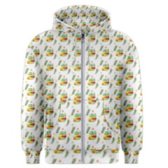 Background Cactus Men s Zipper Hoodie