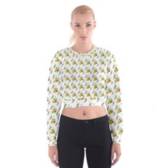 Background Cactus Cropped Sweatshirt