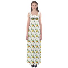 Background Cactus Empire Waist Maxi Dress by Mariart