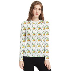 Background Cactus Women s Long Sleeve Rash Guard by Mariart