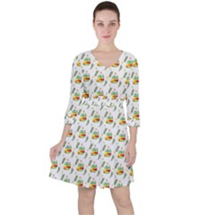 Background Cactus Ruffle Dress by Mariart