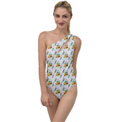 Background Cactus To One Side Swimsuit