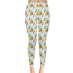 Background Cactus Inside Out Leggings