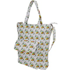 Background Cactus Shoulder Tote Bag