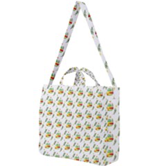 Background Cactus Square Shoulder Tote Bag by Mariart