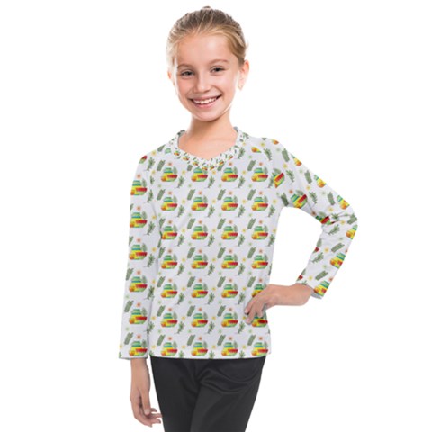 Background Cactus Kids  Long Mesh Tee by Mariart