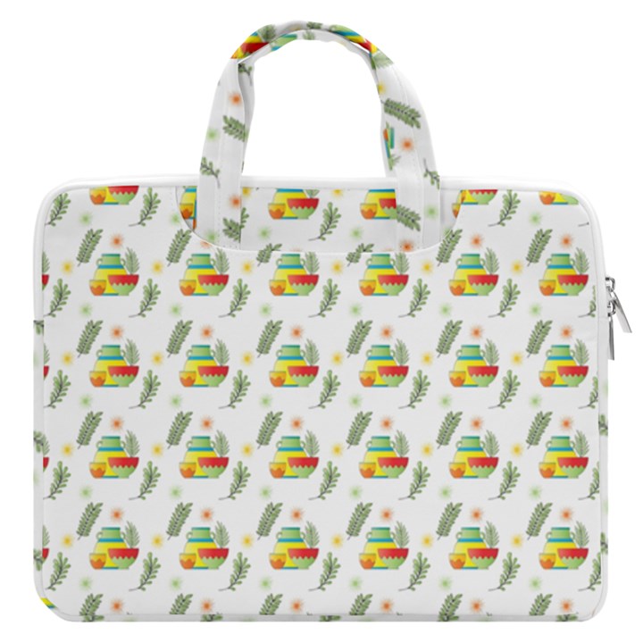 Background Cactus MacBook Pro Double Pocket Laptop Bag