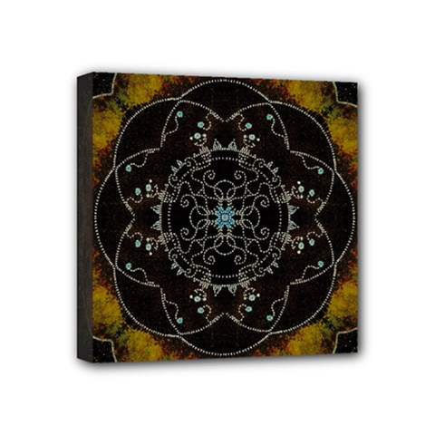 Mandala - 0005 - The Pressing Mini Canvas 4  X 4  (stretched)