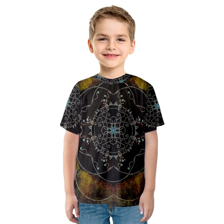 Mandala - 0005 - The Pressing Kids  Sport Mesh Tee