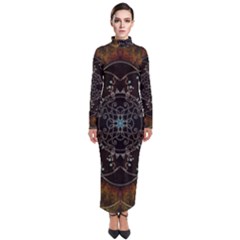 Mandala - 0005 - The Pressing Turtleneck Maxi Dress by WetdryvacsLair