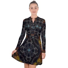 Mandala - 0005 - The Pressing Long Sleeve Panel Dress by WetdryvacsLair