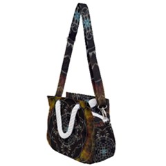 Mandala - 0005 - The Pressing Rope Handles Shoulder Strap Bag by WetdryvacsLair