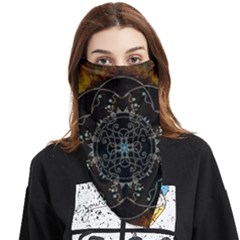 Mandala - 0005 - The Pressing Face Covering Bandana (triangle) by WetdryvacsLair