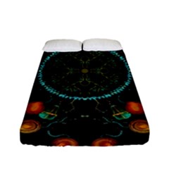 Mandala - 0006 - Floating Free Fitted Sheet (full/ Double Size) by WetdryvacsLair