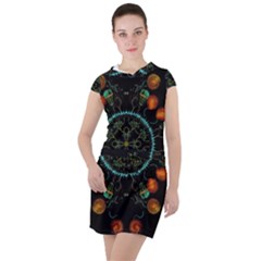 Mandala - 0006 - Floating Free Drawstring Hooded Dress by WetdryvacsLair