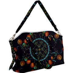 Mandala - 0006 - Floating Free Canvas Crossbody Bag by WetdryvacsLair