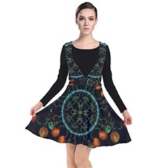 Mandala - 0006 - Floating Free Plunge Pinafore Dress by WetdryvacsLair