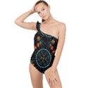 Mandala - 0006 - Floating Free Frilly One Shoulder Swimsuit View1