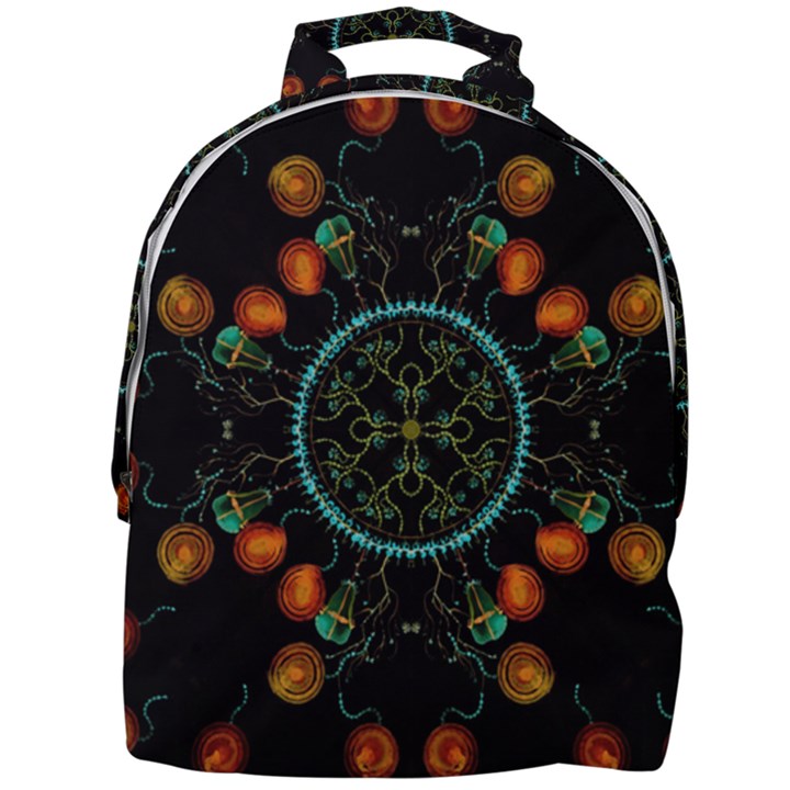 Mandala - 0006 - Floating Free Mini Full Print Backpack