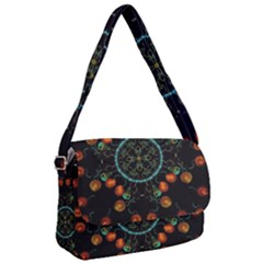 Mandala - 0006 - Floating Free Courier Bag by WetdryvacsLair