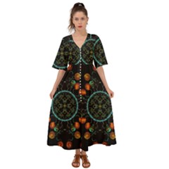 Mandala - 0006 - Floating Free Kimono Sleeve Boho Dress by WetdryvacsLair