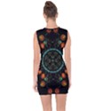 Mandala - 0006 - Floating Free Lace Up Front Bodycon Dress View2