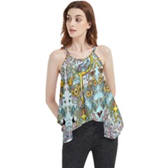 The Illustrated Alphabet - T - By Larenard Flowy Camisole Tank Top by LaRenard