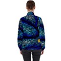 Sea-fans-diving-coral-stained-glass Women s High Neck Windbreaker View2