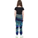 Sea-fans-diving-coral-stained-glass Kids  Elastic Waist Pants View2