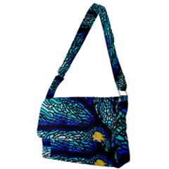 Sea-fans-diving-coral-stained-glass Full Print Messenger Bag (s) by Sapixe