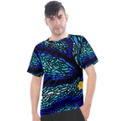 Sea-fans-diving-coral-stained-glass Men s Sport Top by Sapixe