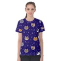 Multi Cats Women s Cotton Tee View1