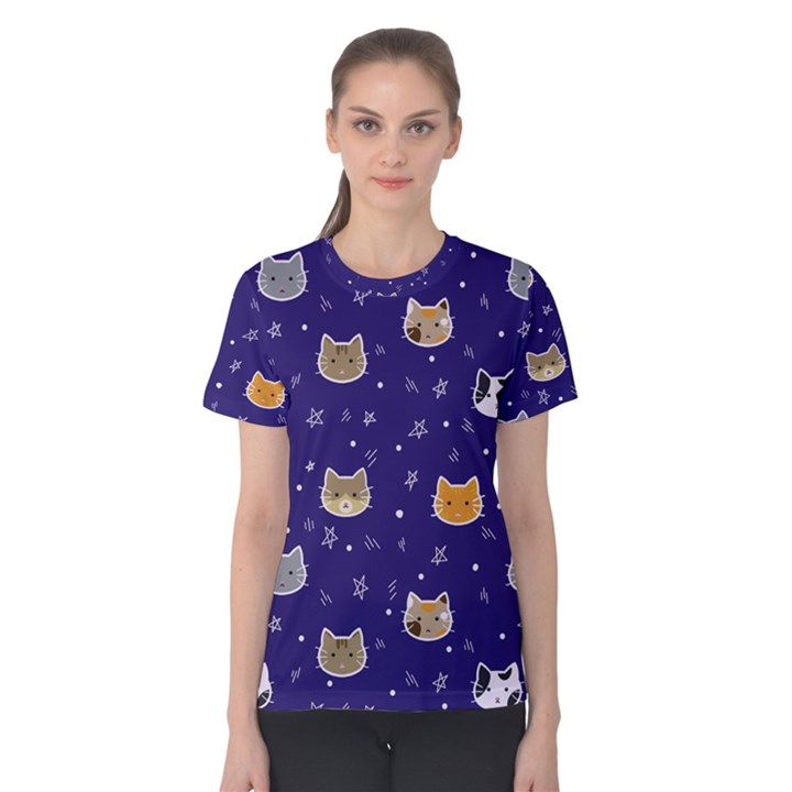 Multi Cats Women s Cotton Tee