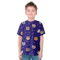 Multi Cats Kids  Cotton Tee