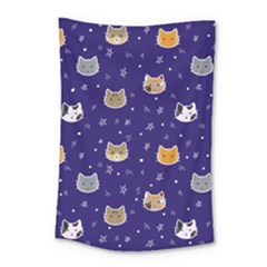 Multi Cats Small Tapestry by CleverGoods