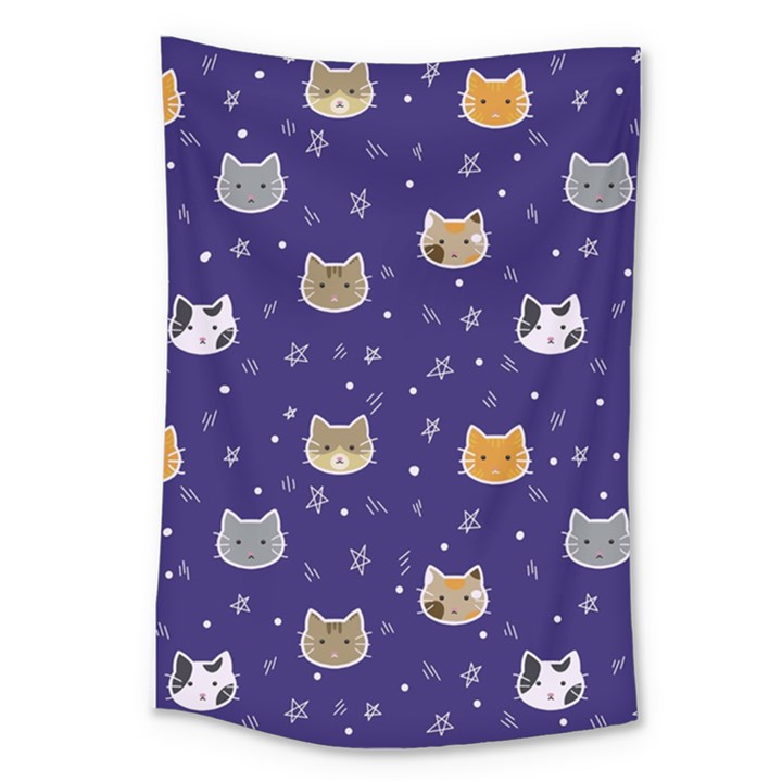 Multi Cats Large Tapestry