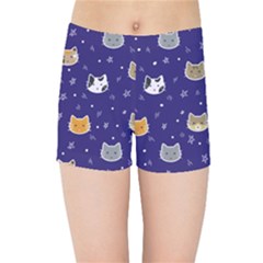 Multi Cats Kids  Sports Shorts by CleverGoods