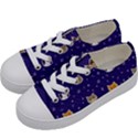 Multi Cats Kids  Low Top Canvas Sneakers View2