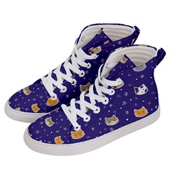 Multi Cats Men s Hi-top Skate Sneakers by CleverGoods