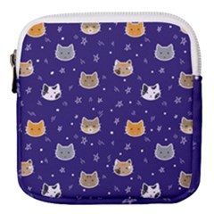 Multi Cats Mini Square Pouch by CleverGoods