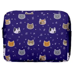 Multi Cats Make Up Pouch (large) by CleverGoods