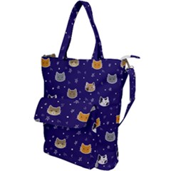 Multi Cats Shoulder Tote Bag by CleverGoods