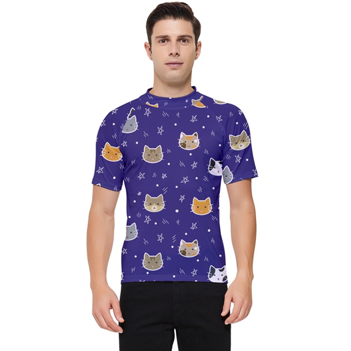 Multi Kitty Men s Short Sleeve Rash Guard