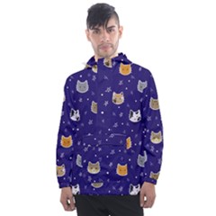 Multi Kitty Men s Front Pocket Pullover Windbreaker