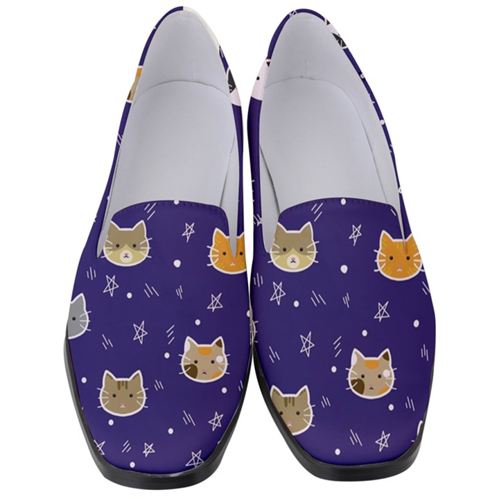 Multi Kitty Women s Classic Loafer Heels