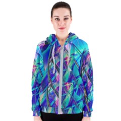 Title Wave, Blue, Crashing, Wave, Natuere, Abstact, File Img 20201219 024243 200 Women s Zipper Hoodie