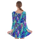 Title Wave, Blue, Crashing, Wave, Natuere, Abstact, File Img 20201219 024243 200 Long Sleeve Skater Dress View2